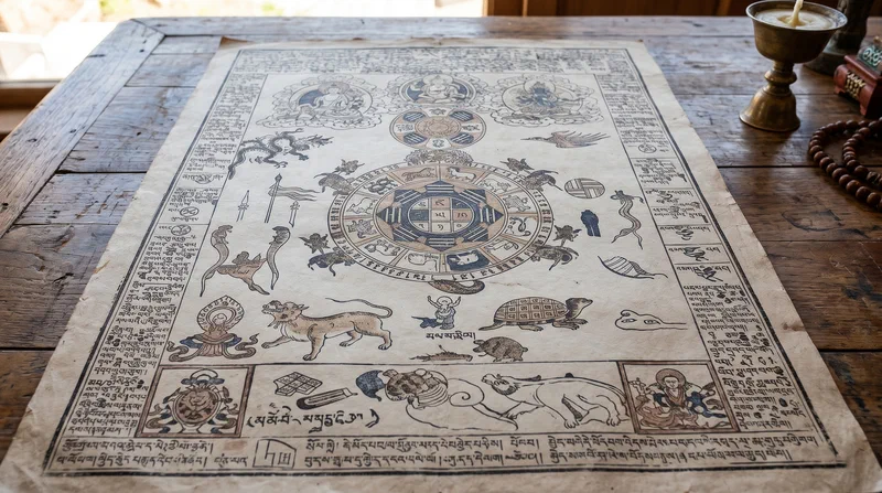 The Tibetan lunar calendar: a sophisticated sacred technology aligning practice with the rhythms of time.