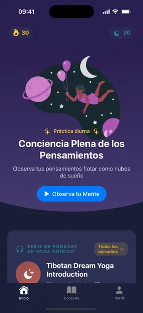 Mindful Slumber App Interface