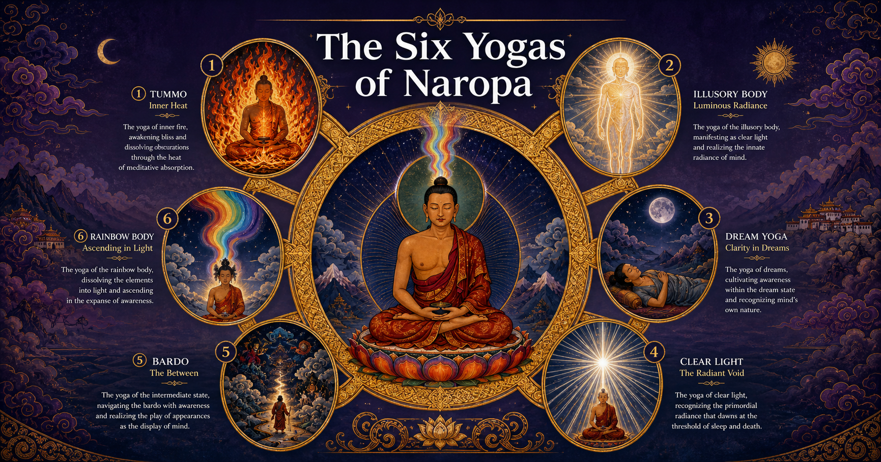 The Six Yogas of Naropa Explained: A Complete Guide