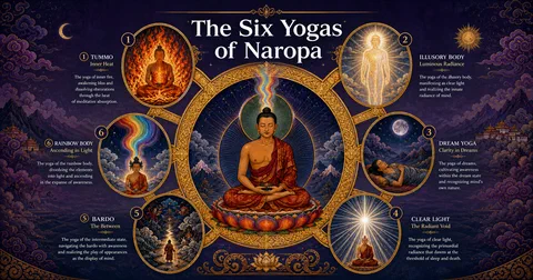 Los seis yogas de Naropa explicados: Una guía completa